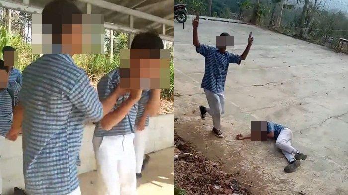 Aksi bullying siswa SMP di Cilacap viral, pelaku tersulut emosi karena kesal.