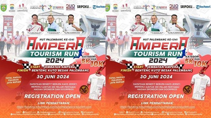 Sriwijaya Post dan Tribun Sumsel bakal menggelar kegiatan maraton yang diberi nama Ampera Tourism Run 2024.