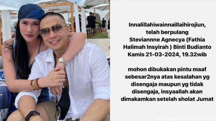 Anggie Pratama minta maaf atas kesalahan almarhumah Stevie Agnecya
