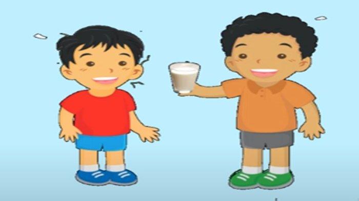 Gambar latihan soal Bahasa Inggris kelas 3 SD Bab 2 semester 1 Kurikulum Merdeka, I Don't Like Rice.