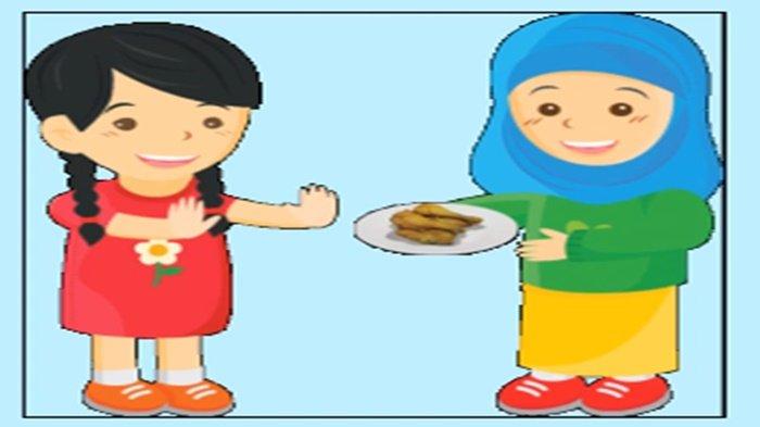 Gambar latihan soal Bahasa Inggris kelas 3 SD Bab 2 semester 1 Kurikulum Merdeka, I Don't Like Rice.