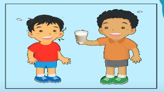 Gambar latihan soal Bahasa Inggris kelas 3 SD Bab 2 semester 1 Kurikulum Merdeka, I Don't Like Rice.