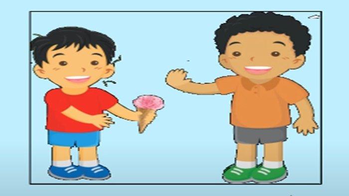 Gambar latihan soal Bahasa Inggris kelas 3 SD Bab 2 semester 1 Kurikulum Merdeka, I Don't Like Rice.
