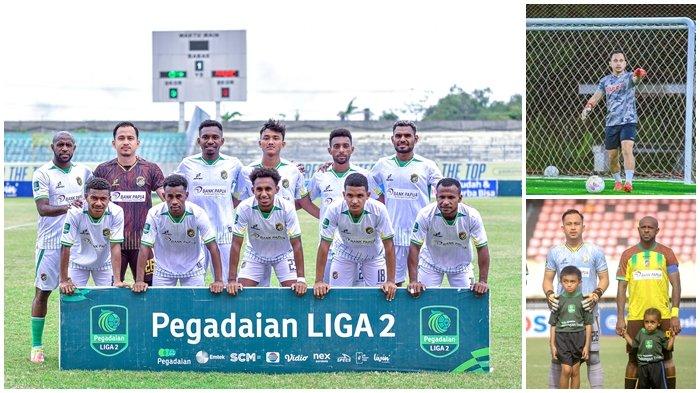 BERSAMA PERSEWAR WAROPEN - Kiper anyar Sriwijaya FC, Rangga Pratama saat berseragam Persewar Waropen Papua di musim kompetisi 2023/24, 2024/25 lalu.