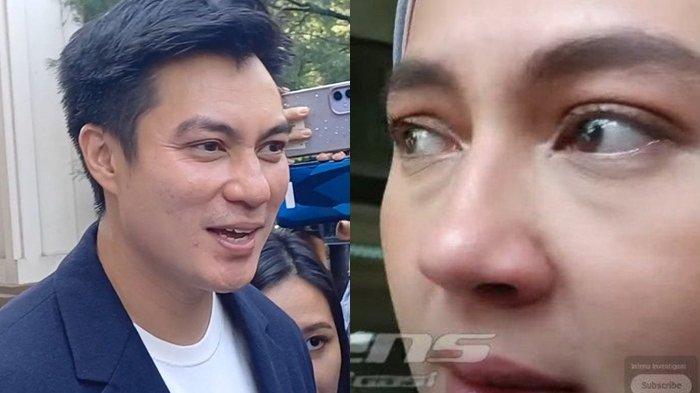 Paula Verhoeven (kanan) Baim Wong (kiri). Baim Wong Bawa 12 Saksi di Persidangan, Pilu Paula Verhoeven Menangis