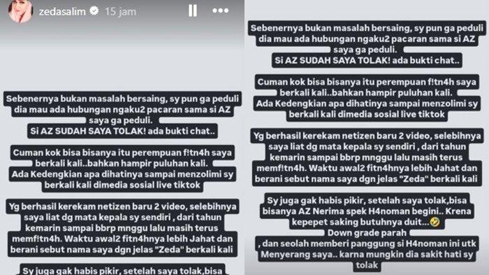 RESPON ZEDA SALIM - Balasan Zeda Salim usai difitnah kejar cinta Ammar Zoni. Perseteruan Zeda Salim dan Dokter Kamelia semakin memanas.