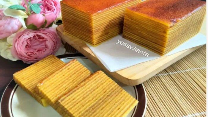 Berikut resep kue basah khas Palembang, lapis legit.