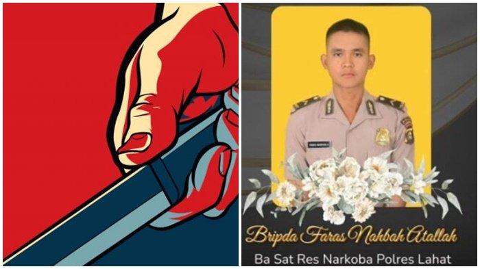 Bripda Faras Nahbah Attalah anggota Polres Lahat yang tewas saat gerebek bandar narkoba.