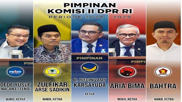 Daftar Komisi II DPR RI