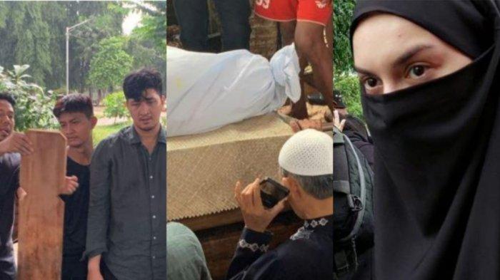 Detik-deik Ammar Zoni lantunkan azan di liang kubur sang ayah, Irish Bella berkaca-kaca di lokasi.
