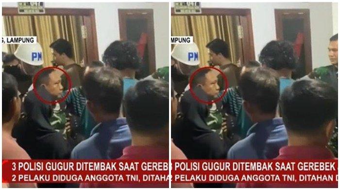 PENANGKAPAN OKNUM TNI - Tangkapan layar YouTube KompasTv Selasa (18/3/2025). Detik-detik penangkapan oknum TNI pelaku penembakan 3 polisi di Lampung.