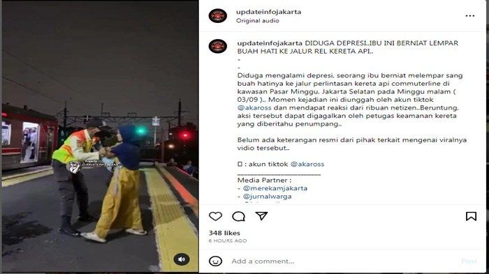 Diduga depresi seorang ibu nekat bunuh diri bawa bayinya.