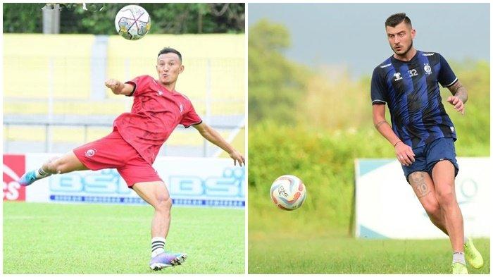 Duet pemain asing Sriwijaya FC, Yevhen Bokhashvili dan Chencho Gyeltshen