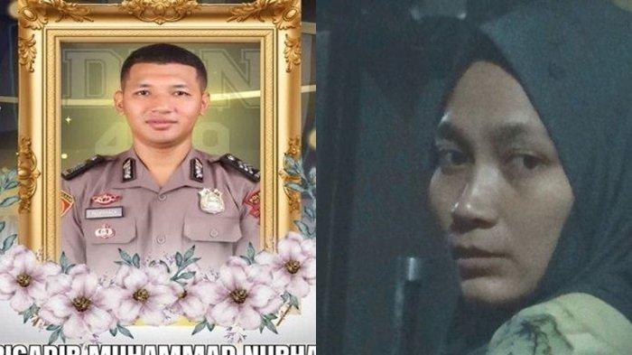 BERI KETERANGAN - Elma Agustina (28), istri Brigadir Muhammad Nurhadi, saat di wawancara di rumahnya di Desa Sembung, Narmada Lombok Barat, Jumat (11/7/2025) malam.(KOMPAS.com/FITRI RACHMAWATI)