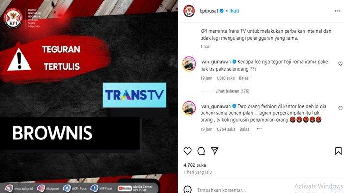 Emosi Ivan Gunawan lantaran dandanannya jadi sebab acara Brownies dapat sanksi dari KPI