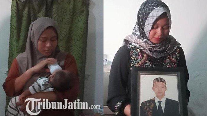Foto almarhum, saat di rumah duka, Praka Dwi Bekti Probo Siniwoko merupakan satu dari tiga prajurit TNI AD yang gugur saat terjadi insiden baku tembak, dengan KKB Papua, Sabtu (25/11/2023).