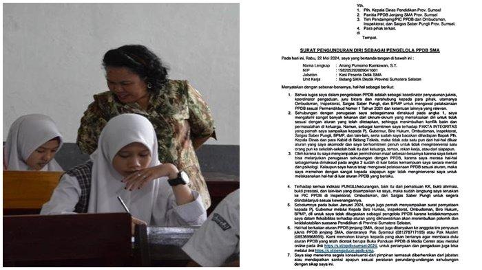 Ilustrasi siswa ikuti PPDB dan surat pengunduran diri Pengelola PPDB SMA di Sumsel.