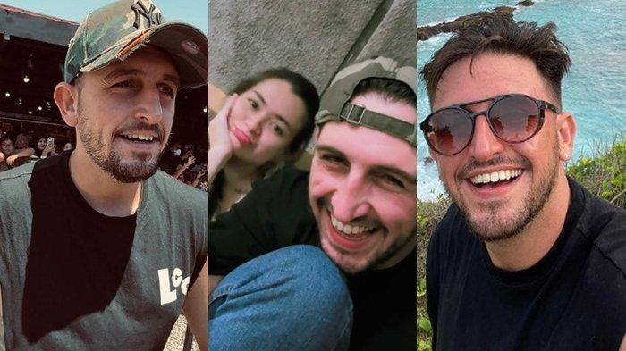 Inilah sosok Ladislao (kanan) bule asal Spanyol yang diduga pacar baru Nathalie Holscher (tengah).
