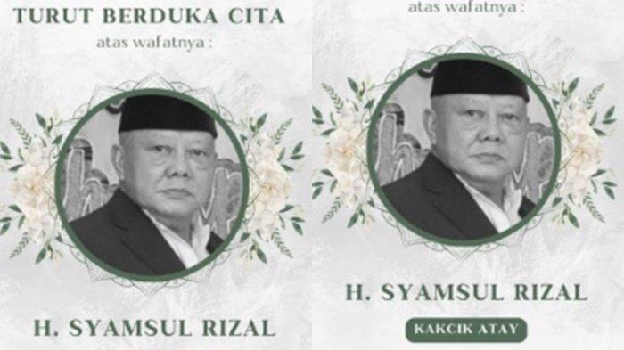 KAKCIK ATAI MENINGGAL - Tangkapan layar Instagram Palembang.update Rabu (9/4/2025). Kakcik Atai meninggal di RS Pelabuhan Palembang pada Rabu (9/4/2025) pukul 02.00 WIB dini hari.