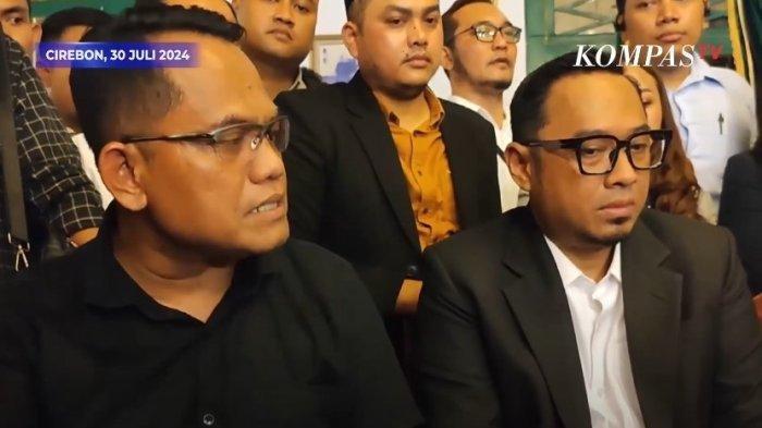 Kapolsek Kapetakan Iptu Rudiana, ayah dari Muhammad Rizky Rudiana atau Eki, muncul di publik.