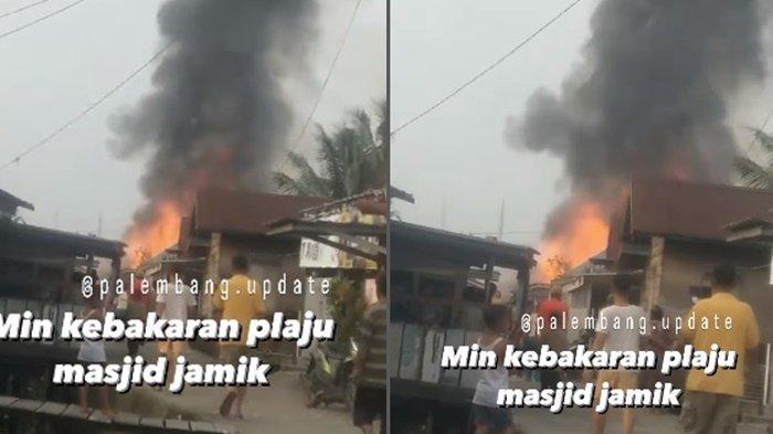 Kebakaran di Masjid Jamik, Plaju Palembang