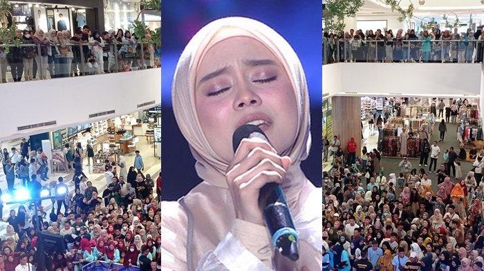 Antusias penggemar Lesti Kejora ingin bertemu atris pujaannya rela berdiri berjam-jam demi bertemu idolanya di kegiatan meet and great Lesti di Palembang Icon Mal, Sabtu (11/5/2024).