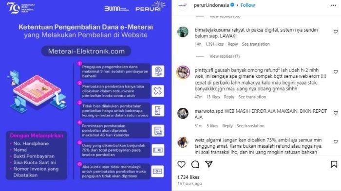 Kenapa Pembelian E-Materai Bermasalah? Ini Klarifikasi Peruri Lengkap Link Pembelian E-Materai Resmi