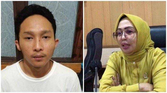 Ketua DPRD Kota Ambon, Elly Toisuta bersama AT anaknya.