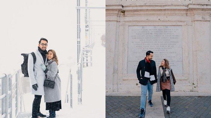 Potret kebersamaan Kiky Saputri dan Muhammad Khairi honeymoon ke luar negeri setelah menikah.
