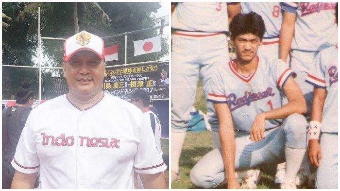 Kolase foto Donny Kesuma semasa menjadi atlet softball.