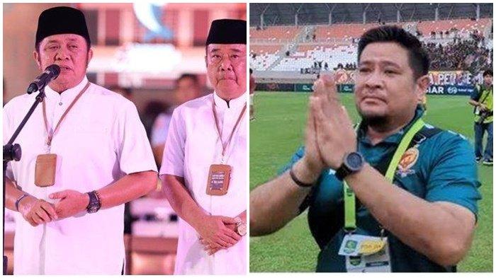 Kolase foto HDCU dan Manajer Sriwijaya FC, Ajie Bastari. Manajemen Sriwijaya FC segera sowan ke Herman Deru pasca HDCU unggul hasil hitung cepat.