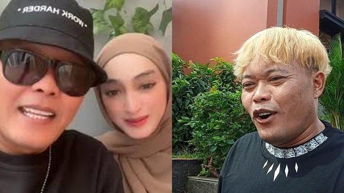 Komedian Sule dan Santyka Fauziah.