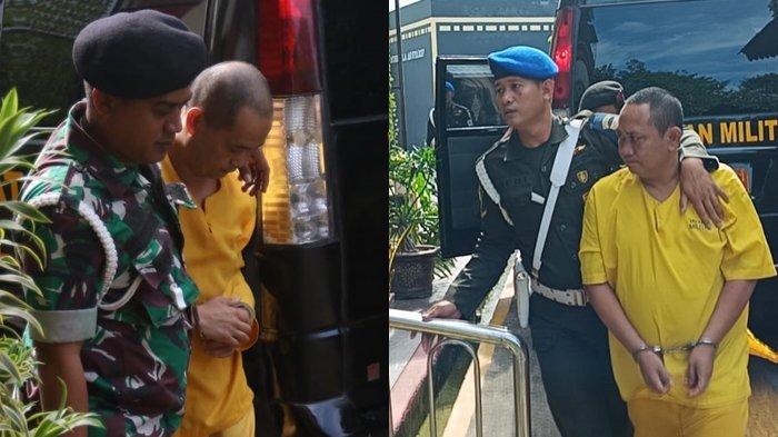 DIKAWAL --Dengan pengawalan ketat oleh petugas Polisi Militer, terdakwa Kopda Bazarsah dan Peltu Lubis diagendakan hari ini kembali sidang lanjutkan di Pengadilan Militer I-04 Palembang, terkait kasus pembunuhan tiga orang Polisi di Way Kanan Lampung, Senin (23/6/2025), pagi.