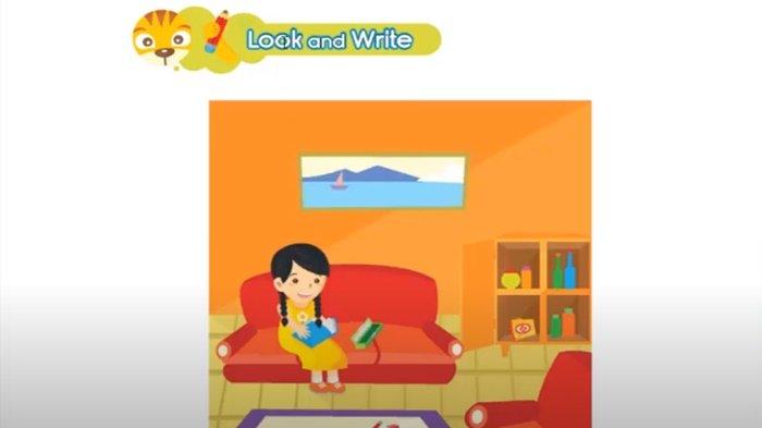 Kunci jawaban soal Bahasa Inggris kelas 4 SD halaman 51 semester 1 Kurikulum Merdeka, Look and Write.