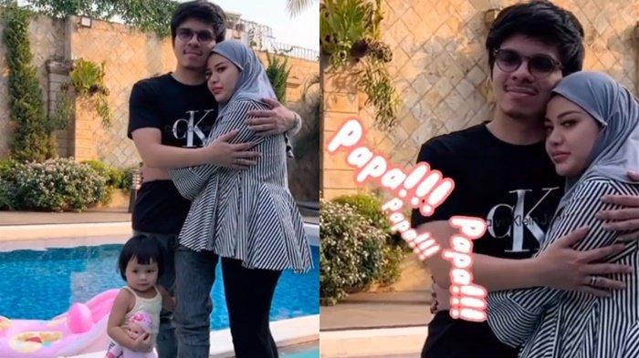 Melihat Atta Halilintar dan Aurel Hermansyah pelukan berdua, Ameena cemburu.
