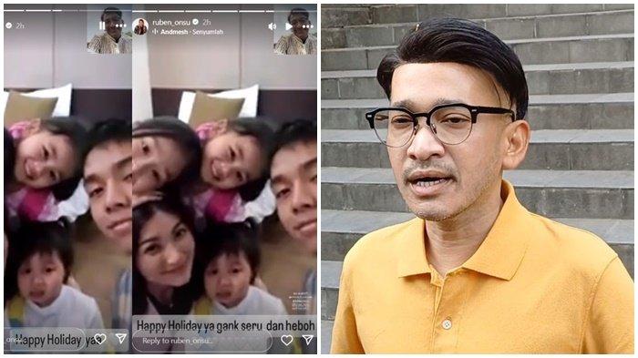 Momen Ruben Onsu video call Sarwendah.