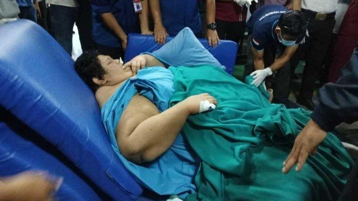 Muhammad Fajri (27) pria yang memiliki bobot 300 kg asal Tangerang meninggal dunia, Kamis (22/6/2023) dini hari.