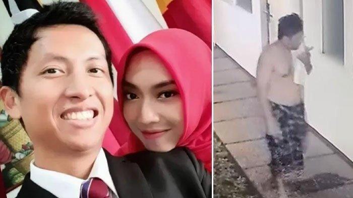 NASIB ANAK ARYA: Kolase potret diplomat muda Kemenlu, Arya Daru semasa hidup bersama istri (kanan) dan potret penjaga kosan Arya Daru (kiri). Begini nasib anak-anak Arya Daru usai kematian sang ayah.