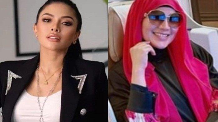 Nikita Mirzani (kiri) Isa Zega (kanan). Nikita Mirzani Bongkar Biaya Isa Zega Umroh, Tega Berangkat Pakai Uang Hasil Malak