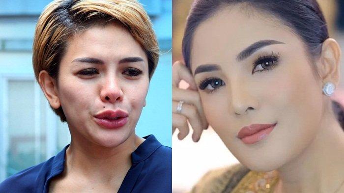 Nikita Mirzani (kiri) mengomentari tindakan Nindy Ayunda (kanan) yang mendatangi LPSK untuk minta perlindungan.