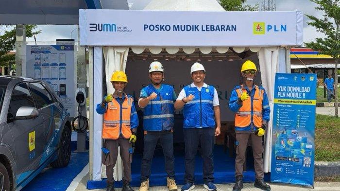 PLN Unit Induk Distribusi Sumatera Selatan, Jambi, dan Bengkulu (UID S2JB) tengah mengamankan SPKLU untuk arus balik mudik.