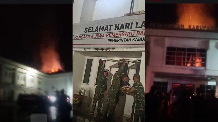 Peristiwa kebakaran yang melanda Kantor Pemerintah Kabupaten atau Pemkab OKU kebakaran Senin (15/7/2924) malam, diduga berawal dari ruang kerja Bupati OKU.