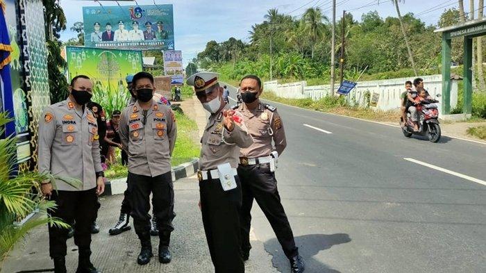 Posko pengamanan Nataru di Kecamatan Simpang, OKU Selatan pada 2022 lalu.
