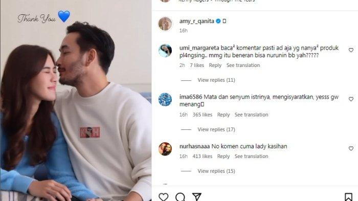 Postingan Amy Qanita ungkap terimakasih ke Jeje Govinda imbas Syahnaz selingkuh.