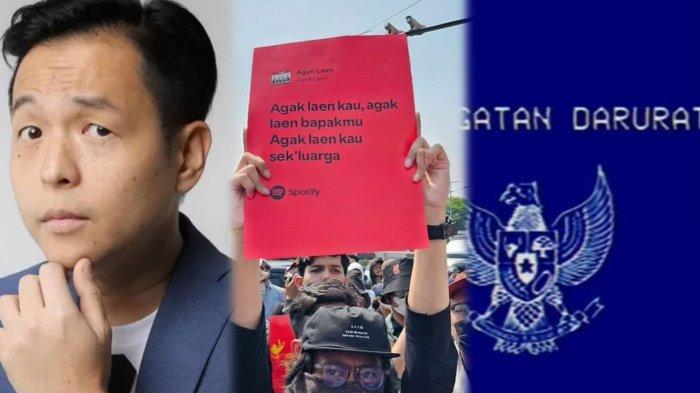 Postingan Ernest Prakasa saat Demo Peringatan Darurat Depan Gedung DPR 'Agak Lain Kau Sekeluarga'