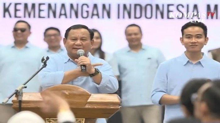 Bakal Calon Presiden Prabowo Subianto mengaku tidak salah memilih Gibran Rakabuming Raka sebagai wakilnya di Pilpres 2024, Rabu (25/10/2023)