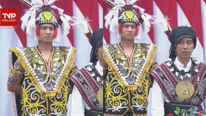 Presiden Jokowi menyampaikan pidato kenegaraannya di Gedung DPR/MPR RI