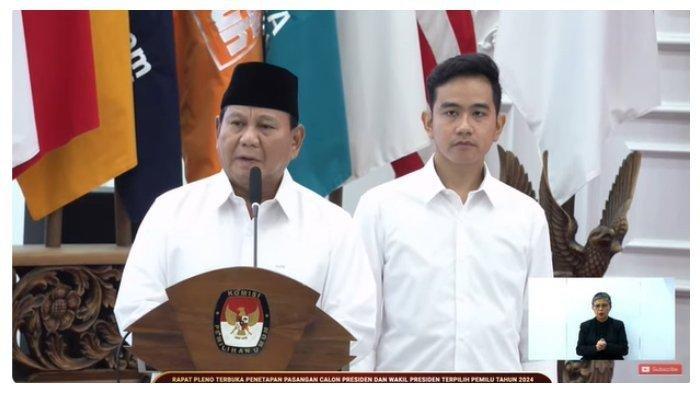 Presiden dan Wakil Presiden RI, prabowo Subianto dan Gibran Rakabuming.