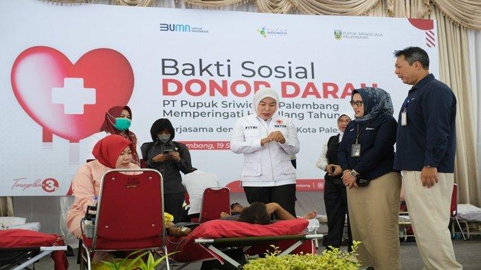 Bertepatan dengan Peringatan HUT ke-78 Palang Merah Indonesia (PMI), PT Pusri Palembang yang merupakan anak perusahaan PT Pupuk Indonesia (Persero) bekerjasama dengan PMI Kota Palembang dan Graha Pusri Medika laksanakan Bakti Sosial Donor Darah di Gedung Serba Guna Pusri (19/09).