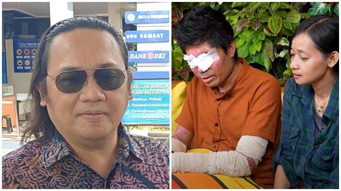 (Kiri) Farhat Abbas (kanan) Agus Salim dan istrinya Elmi- Reaksi tak terima ditunjukkan oleh Farhat Abbas terkait Agus Salim yang hanya dapat donasi Rp 1 juta.